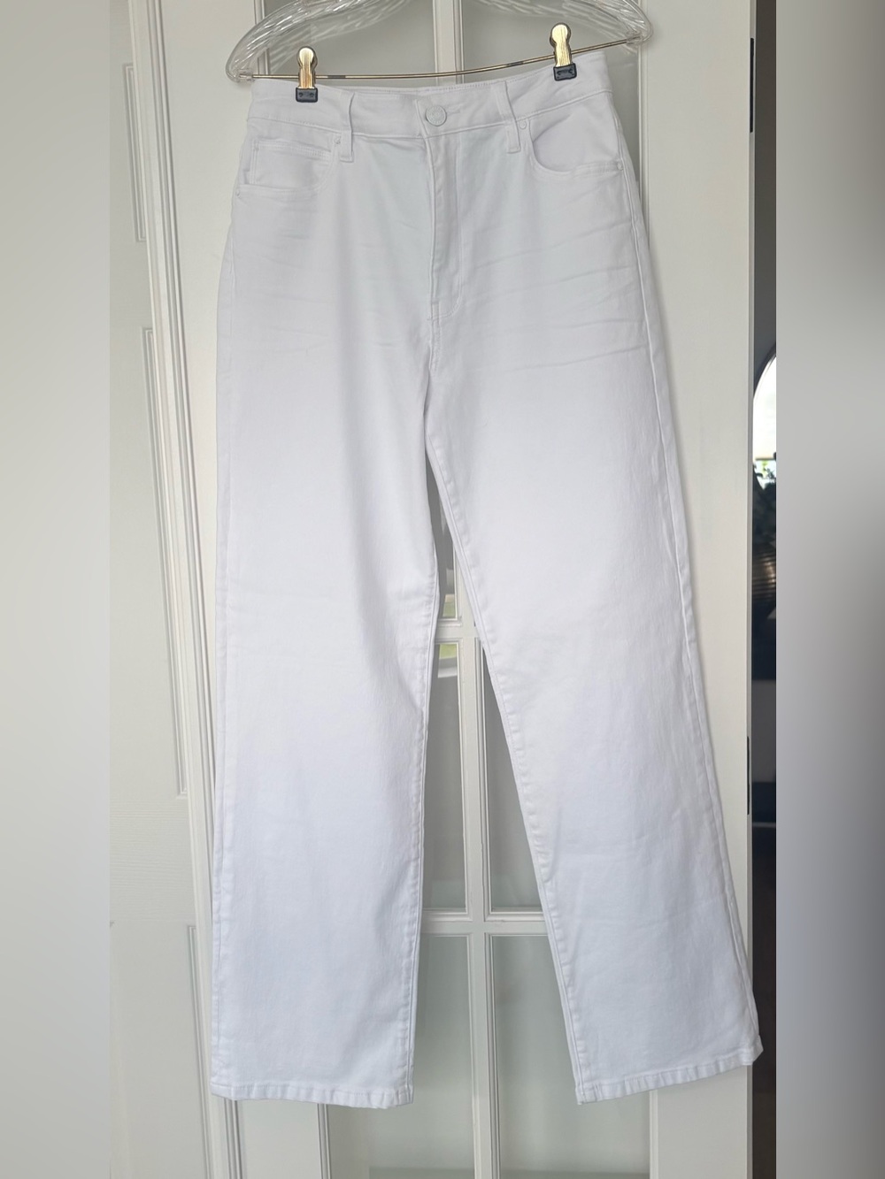 Kut from the Kloth White Straight-Leg Jeans
